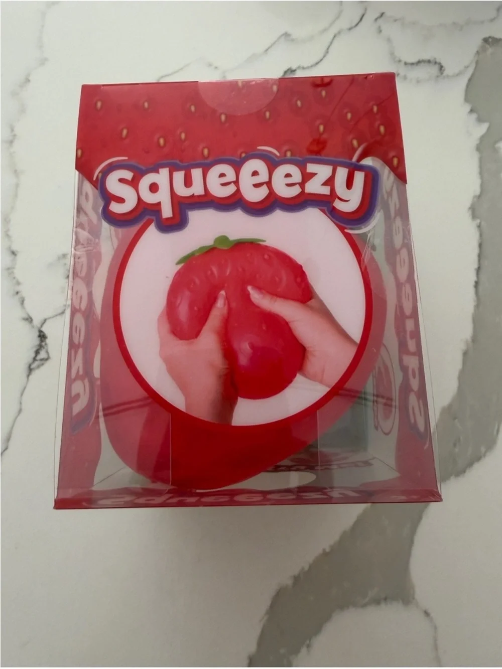 Squeezy Strawberry Sunny Days Viral Stress Ball Soft Squeeze Toy new